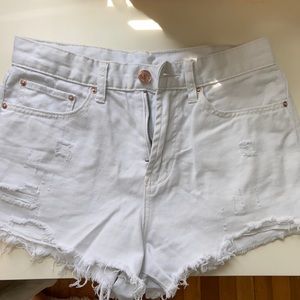 Urban Outfitters BDG white jean shorts